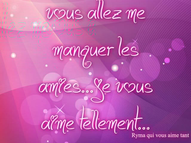 Petite pause :') (vous allez me manquer!)