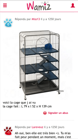 Cages octodons