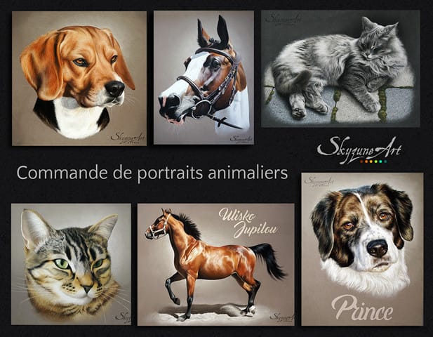 Portrait de votre animal - Pastel / Peinture sur toile