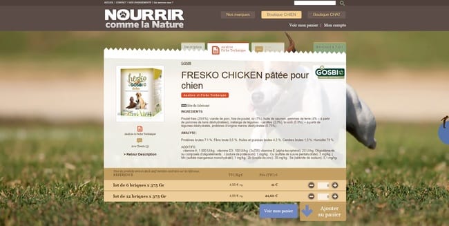 Nourriture humide