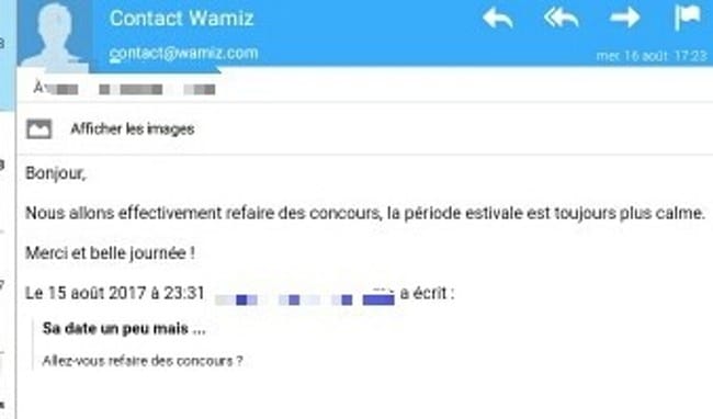 Les vrais concours recommence !