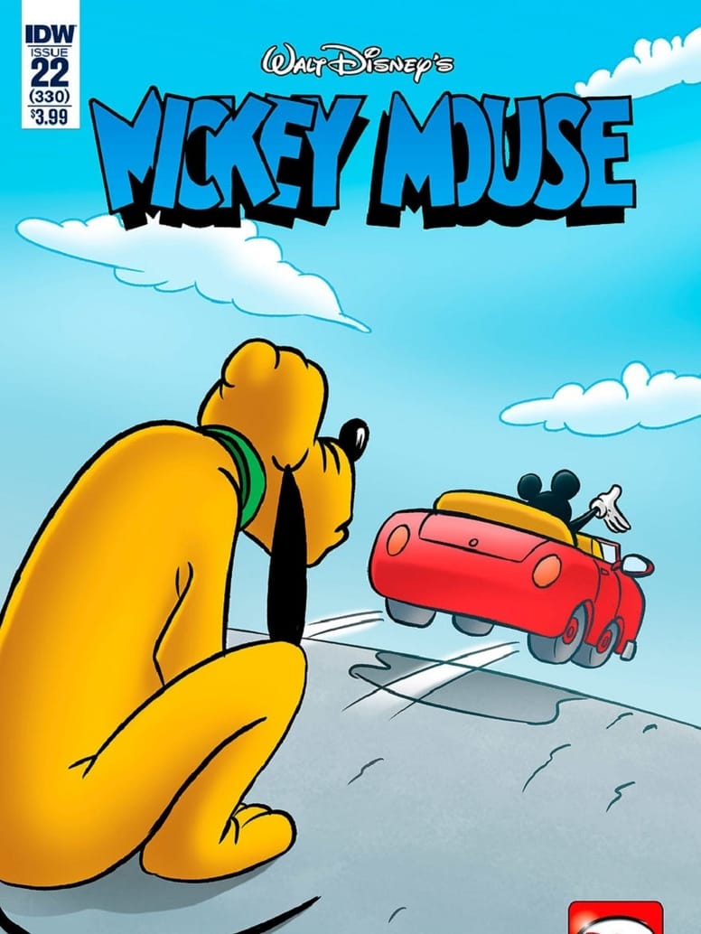 mickey mouse abandona pluto comic concienciar
