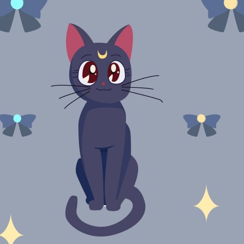 luna gato sailor moon