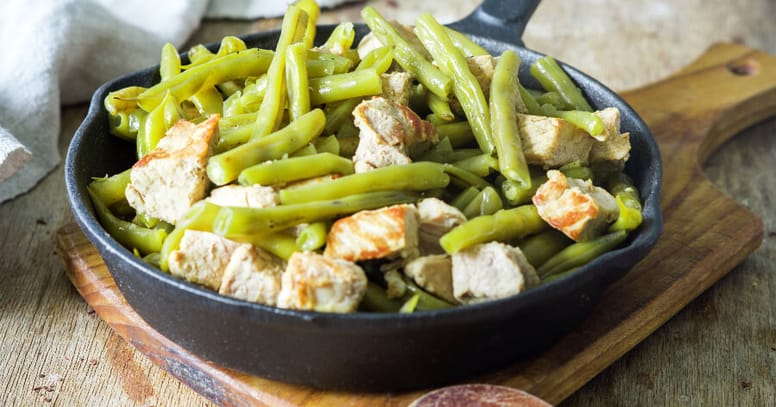 pollo con ejotes