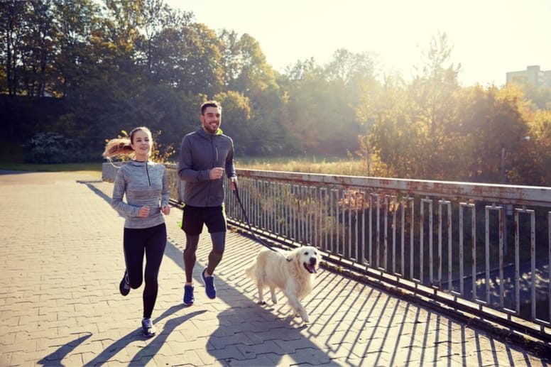 jogging z psem